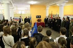 В фойе школы № 216 открыта мемориальная доска И.Б. Филину