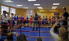 В зале. Чемпионат по Боксу